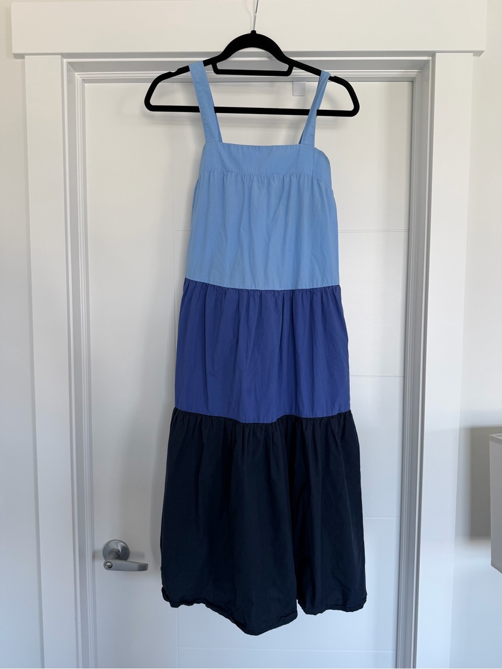 Joe Fresh Light Blue Tiered Maxi Dress